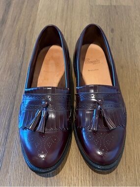 Allen Edmonds Burgundy Tassel Bridgeton Loafers